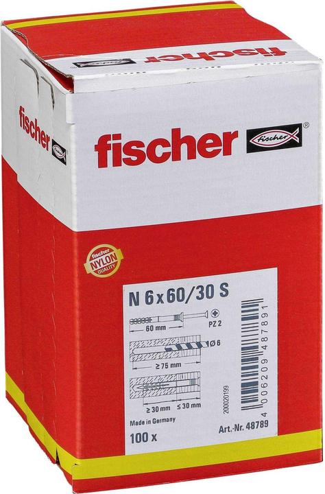 Produktbild Fischer Nageldübel N 6x60/30 S