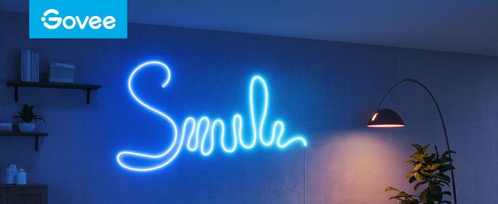 Actual product image Govee 5M Neon Preinstalled Strip Light in crisp white (Multicoloured, 500 cm, Indoor, Outdoor)