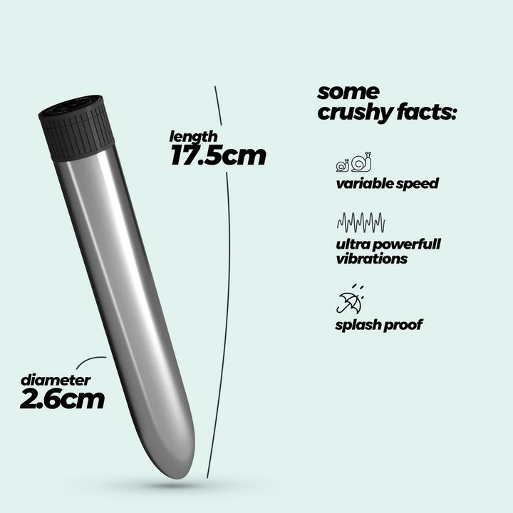Produktbild Crushious Classic Vibe - Classic Vibrator - Silver
