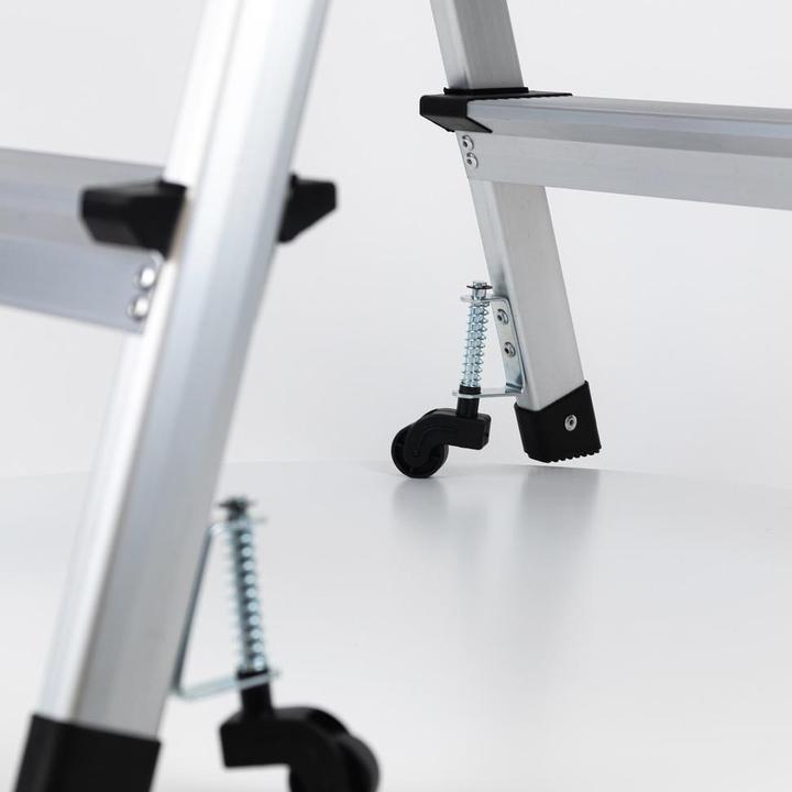 Actual product image Dönges Folding ladder with castors, 3 steps (Folding step, 60.60 cm)