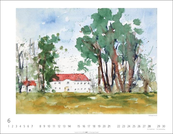 Image du produit Zwischen Himmel und Erde Kalender 2026 - Aquarelle von Hans-Jürgen Gaudeck