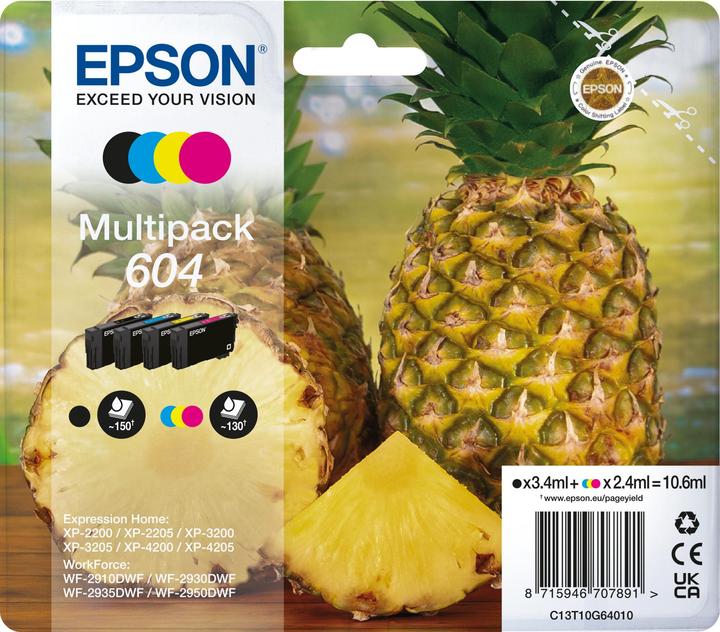 Actual product image Epson 604 Multipack (C, FC, M, Y)