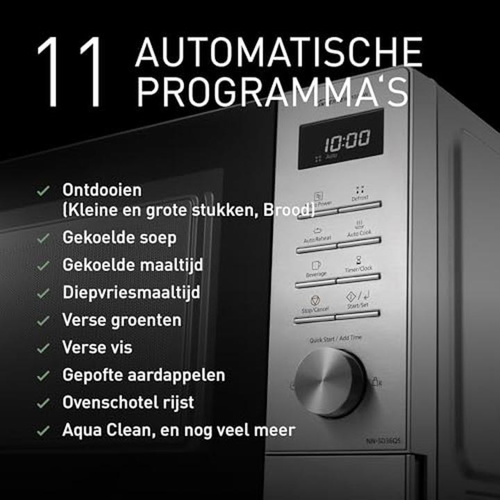 Actual product image Panasonic Solo-Mikrowelle NN-SD36QSEPG mit Auftaufunktion 29 l (29 l)