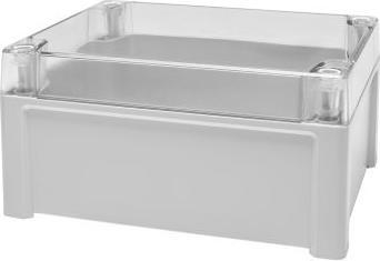 Actual product image RS PRO Polycarbonate universal enclosure, grey, external dimensions 187 x 122 x 90mm, IP65 (Housing)