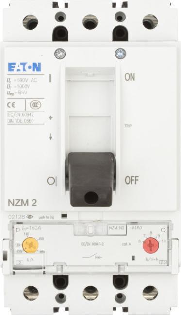 Produktbild Eaton Leistungsschalter NZM2 3-polig 160A 50kA