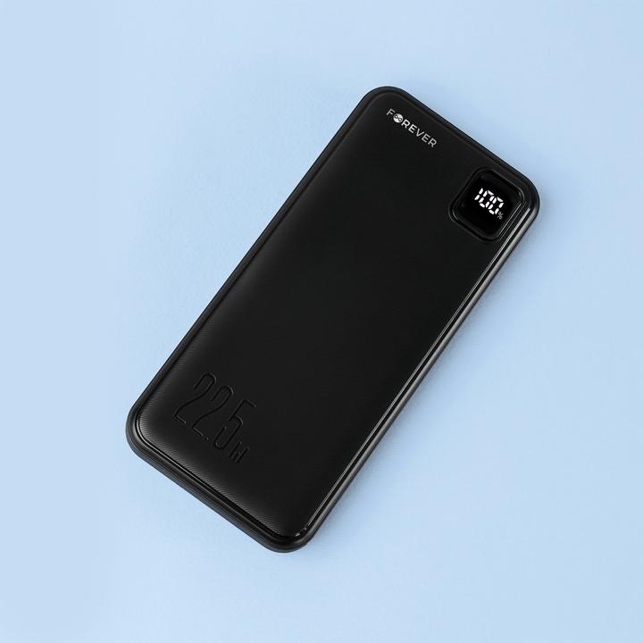 Actual product image Forever power bank TB-300M PD QC 22,5W 10000 mAh black (10000 mAh, 22.50 W)