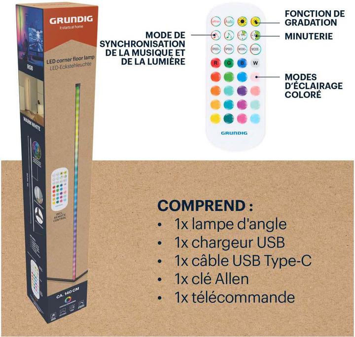 Produktbild Grundig Eckleuchte (360 lm)