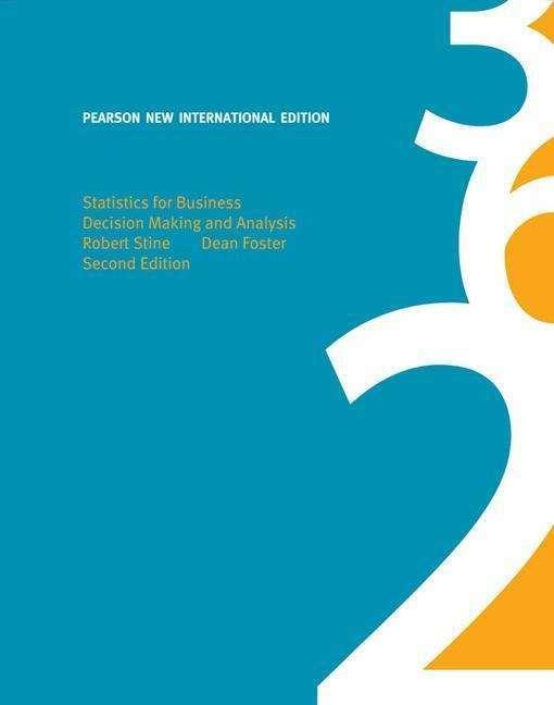 Produktbild Statistics for Business: Pearson New International Edition (Englisch, Dean Foster, Robert A. Stine, 2014)