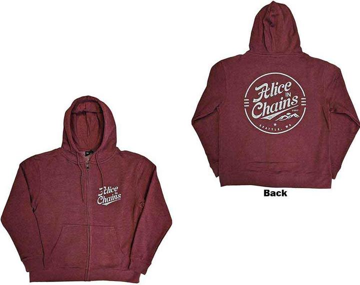 Actual product image Alice In Chains Circle Emblem (Zipper-Hoodie) (M)