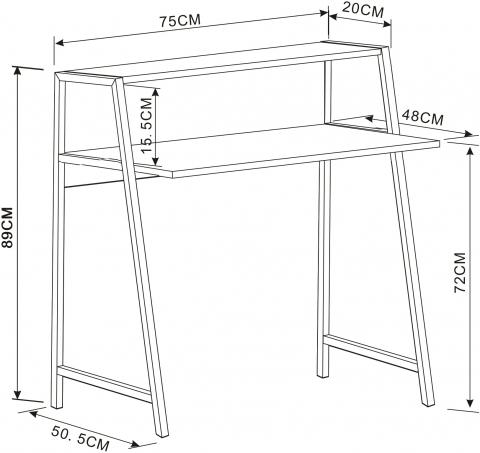 Produktbild Hjh Office Dumont (89 x 78 x 50.5 cm)