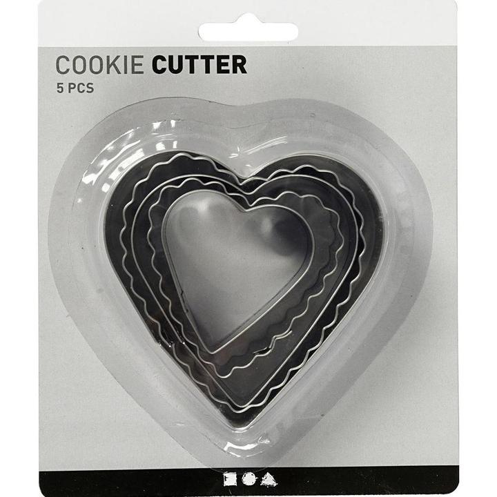 Actual product image Creativ Company cookie cutter heart 8 cm, 5 pieces
