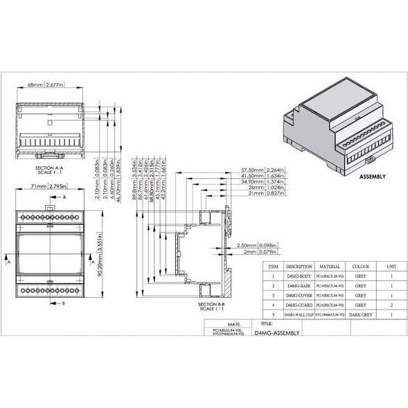 Thumbnail - HP Autozubehör Gehäuse Für Hutschienenmontage - 4 Module (Gehäuse), Elektronikzubehör + Gehäuse, Weiss