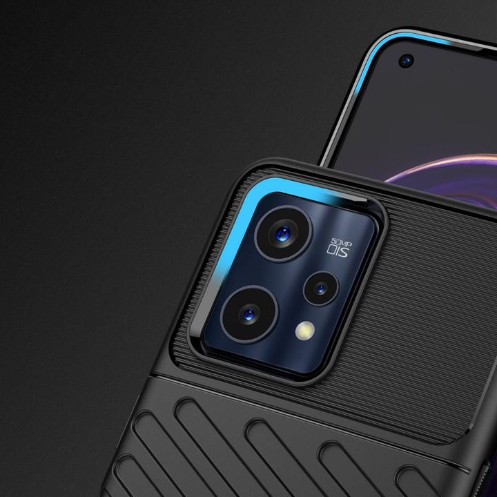 Productafbeelding Hurtel Thunder Case Flexibele gepantserde hoes voor Realme 9 Pro + (9 Pro Plus) zwart (Realme 9 Pro Plus)