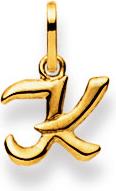 Image du produit Natsumi Schmuck Pendentif lettre K en or jaune 18C/750 (750/18 K Or jaune)
