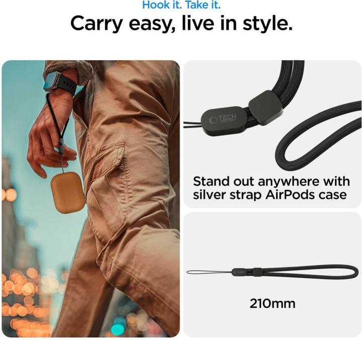 Produktbild Tech-Protect Naturalfit Apple Airpods Pro 3 Braun (Kopfhörer Hülle)