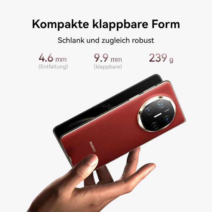 Produktbild Huawei Faltbares Smartphone mit Ultra Chroma Kamera, Live Multitasking und 5110 mAh Akku (512 GB, Schwarz)