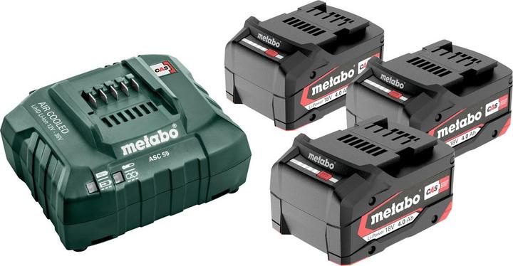 Produktbild Metabo Basis-Set 3 x 4.0 Ah (18 V)