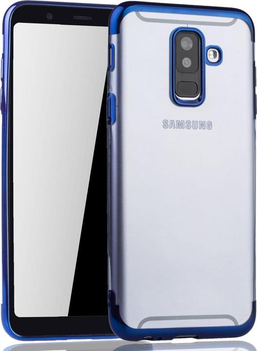 Produktbild König Design Handyhülle für Samsung Galaxy A6 Plus (2018) Schutzcase Backcover Bumper Blau (Nokia X6 2018)