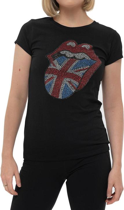 Immagine prodotto The Rolling Stones Maglietta classica in cotone impreziosita da donna/donna (S)