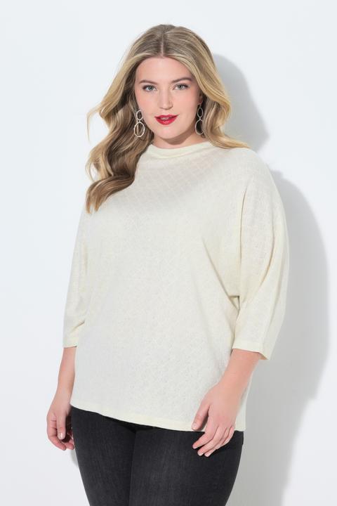 Image du produit Miamoda Pull motif losanges, aspect scintillant, col rond (50, 52)