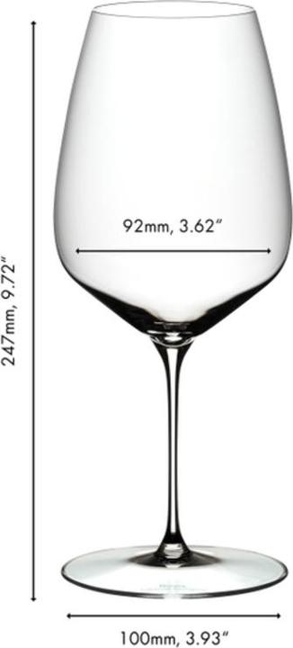 Produktbild Riedel Veloce Cabernet / Merlot Weingläser (83 cl, 6 Gläser, Rotweingläser)