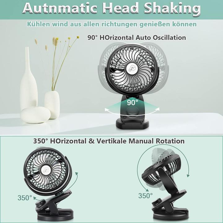 Image du produit AidSci Mini-clip USB Ventilateur