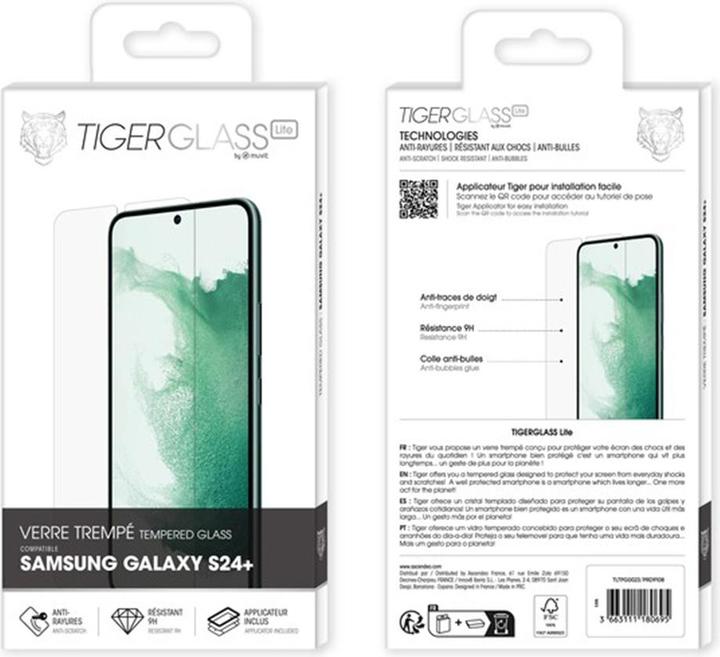 Immagine prodotto Tiger Glass Lite Verre Trempe Avec Applicateur Samsung Galaxy S24 Plus (1 pz., Samsung Galaxy S24+)
