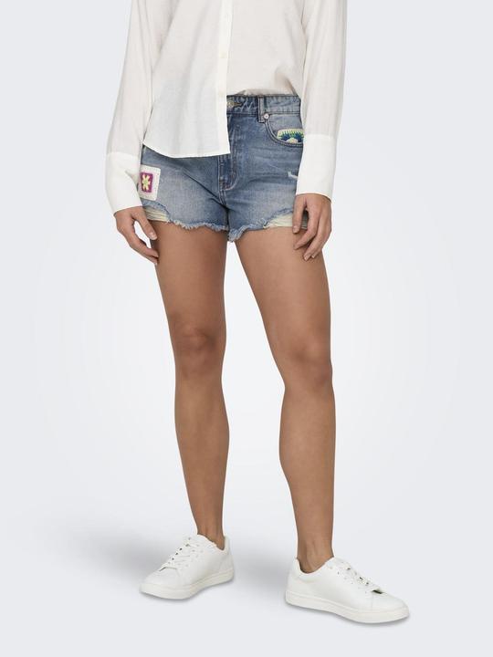 Produktbild Only ONLZUMA Hohe Taille Normal geschnitten Jeans-Shorts Jeans-Shorts (XS)