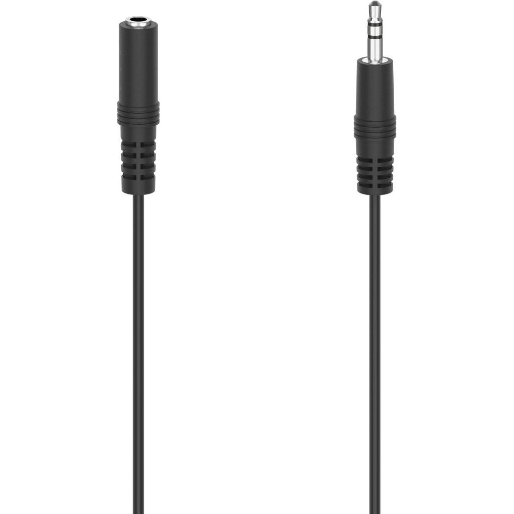 Hama Audio-Kabel, 3,5-mm-Klinken-Stecker/Kupplung, Stereo, 2,5 m (2.50 m, 3.5mm Klinke (AUX)), Audio Kabel