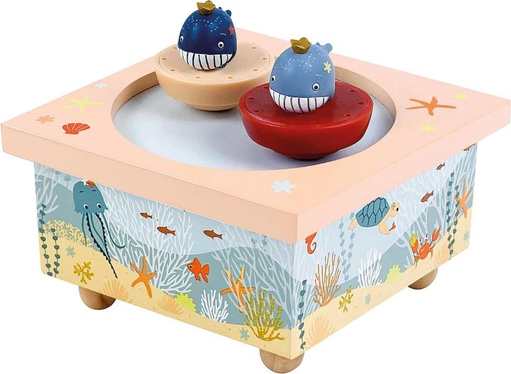 Actual product image Trousselier Music box with dancing whales, magnetic
