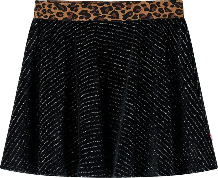 VidaXL Kinderrock mit Bund in Leopardenmuster Schwarz