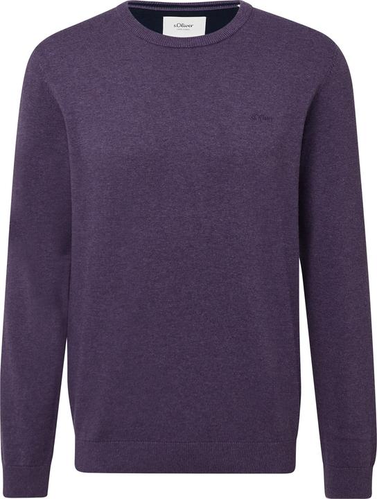 Actual product image s.Oliver Strickpullover Baumwollpullover mit Logo-Stickerei (S)