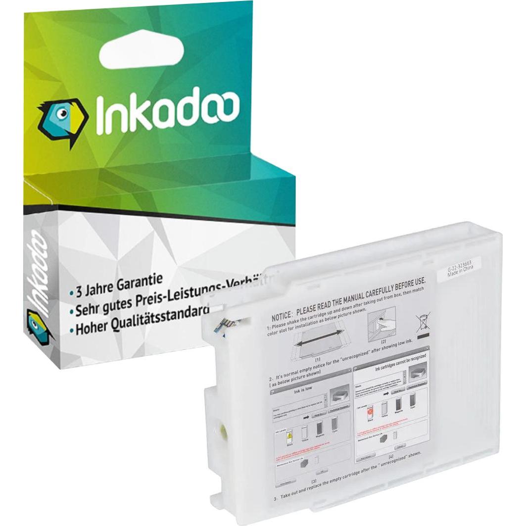 Inkadoo, Druckerpatrone, Druckerpatronen kompatibel zu Epson C13T907440 / T9074 Tintenpatrone, gelb Gelb (Y)