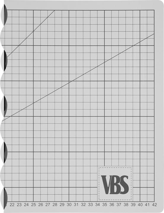 Actual product image VBS Foldable cutting mat "Cool Grey", self-healing (29.7 x 42 cm)