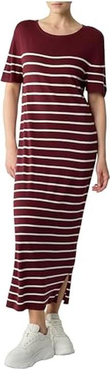 Image du produit Comma Kleid Gestreiftes Midikleid aus Feinstrick (46)