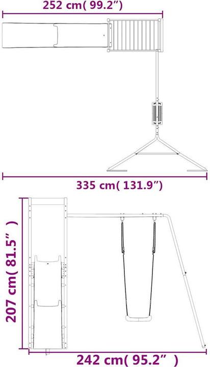 Produktbild vidaXL Spielplatz