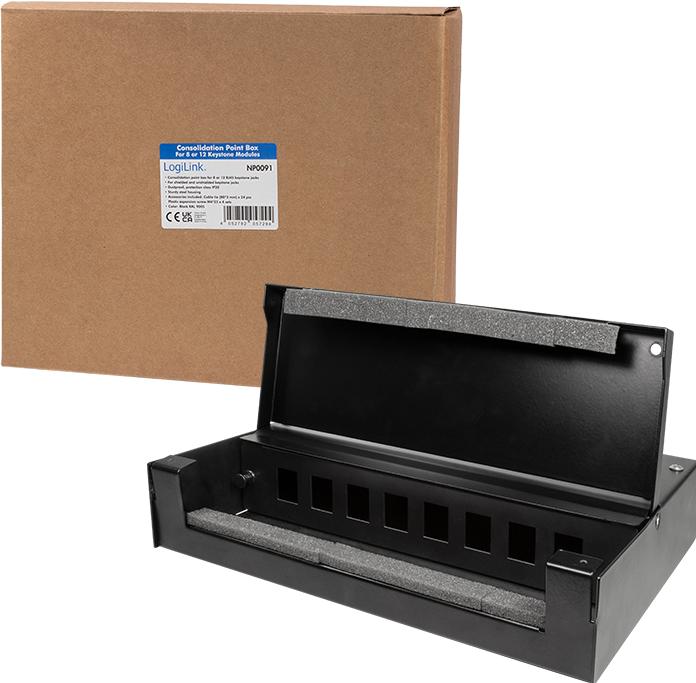 Actual product image LogiLink NP0091 - Consolidation Point Enclosure CP for 8 or 12 Keystone (0.25 m)
