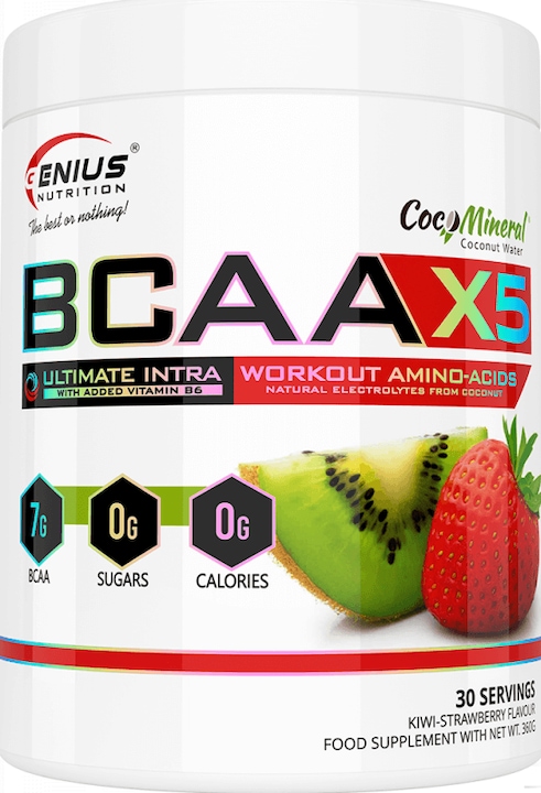 Actual product image Genius Nutrition BCAA-X5 (Kiwi Strawberry, 1 pcs., 460 g)