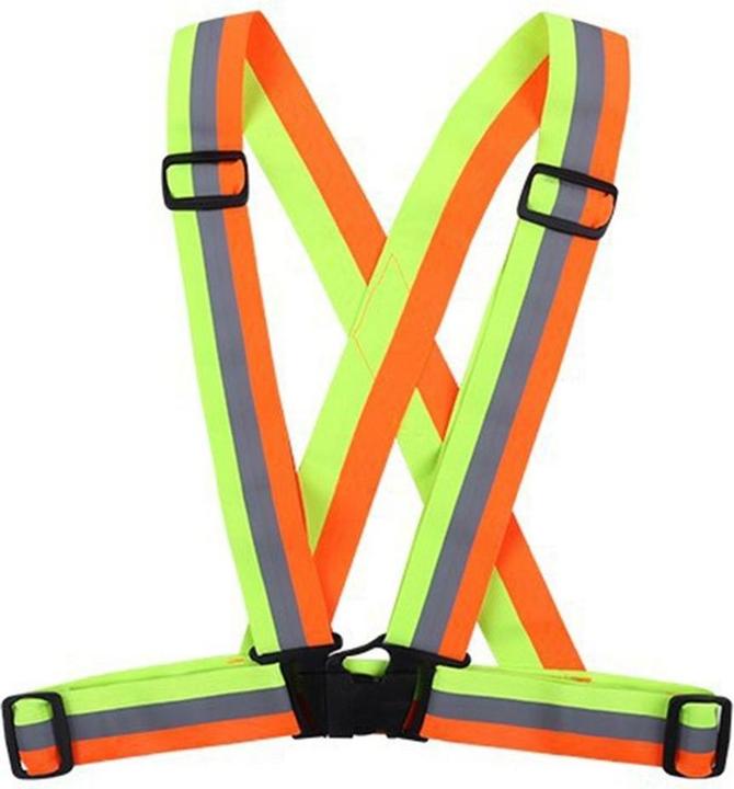 Lobwerk Warnweste Motorrad Reflektor Sicherheitsweste Unfallweste Sport Leuchtweste Neon