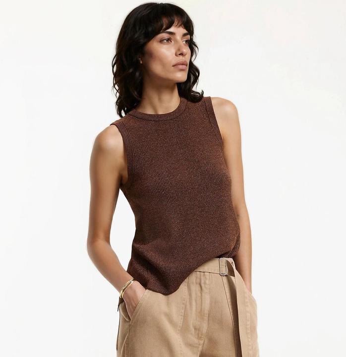 Produktbild La Redoute Collections Pullunder aus glänzender Maschenware mit offenem Rücken (L)