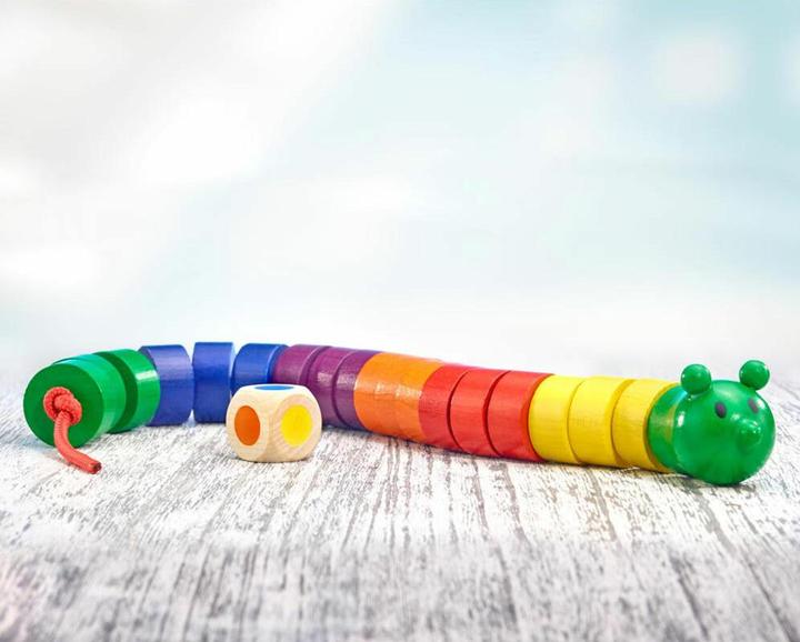 Actual product image Selecta Spielzeug Fädelraupe