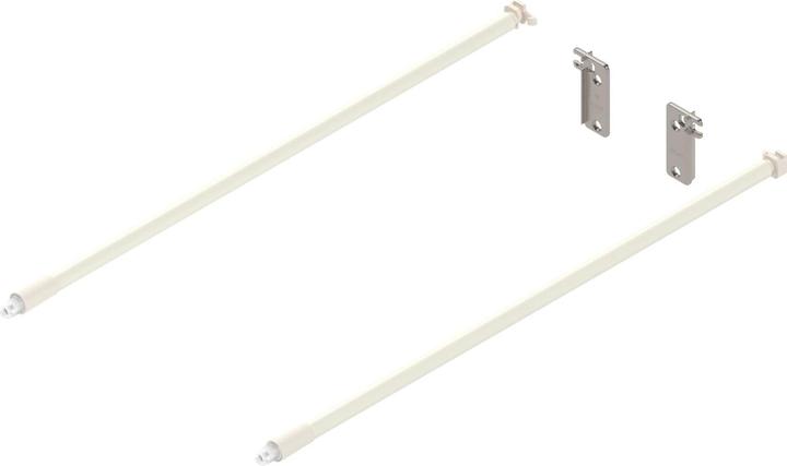 Produktbild Blum Metabox Reling Set Zubehör für Frontauszug, Länge 400 mm Stahl cremeweiss