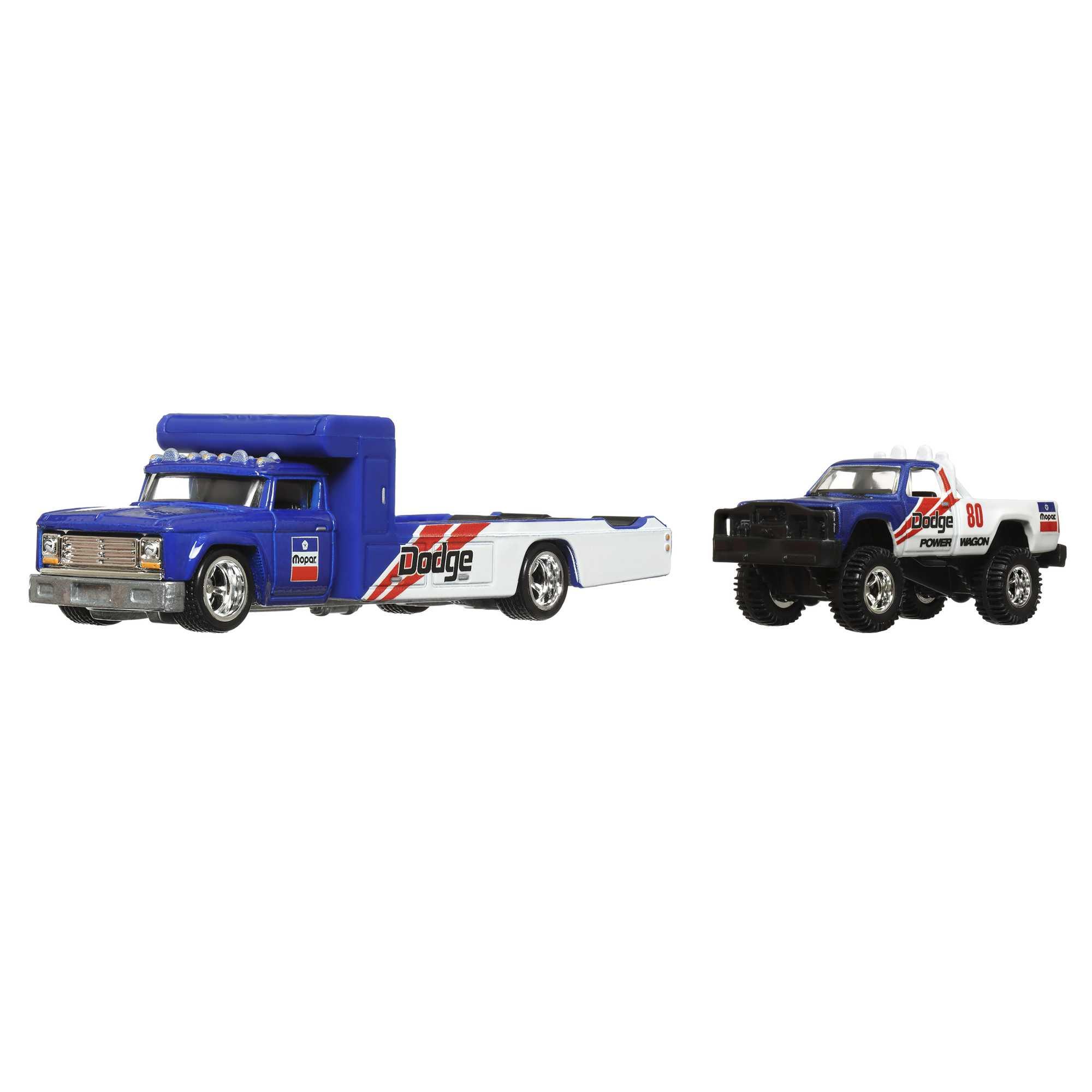 Hot Wheels 80 Dodge Macho Power Wagon & Retro Rig