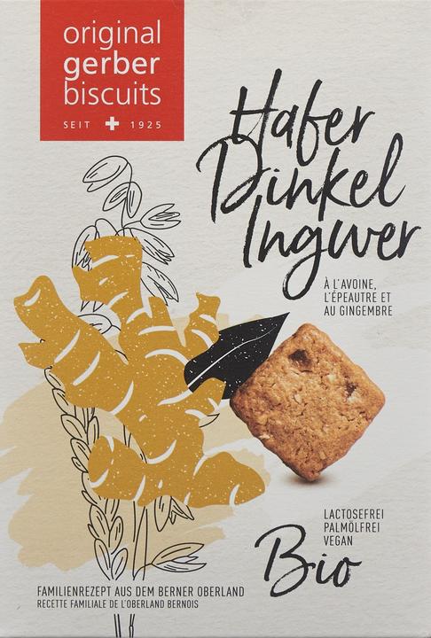 Image du produit Gerber Biscuits Biscuits à l'avoine, à l'épeautre et au gingembre bio (160 g)
