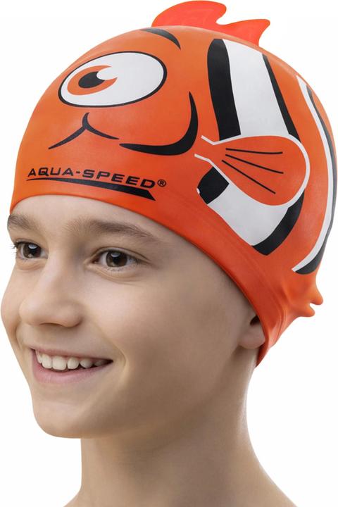 Produktbild Aqua Speed Badekappe Silikon 3D Print Nemo Motiv einfach Fit