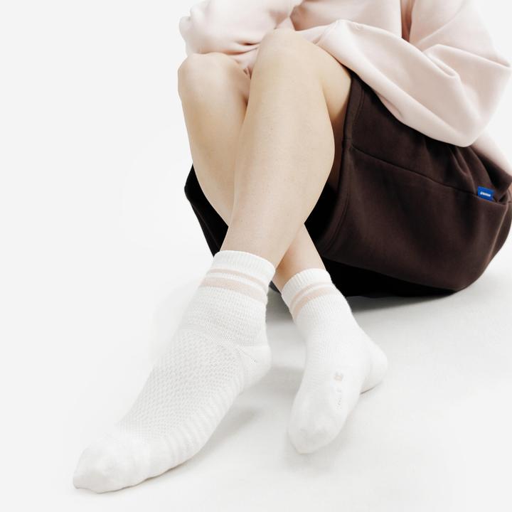 Actual product image Decathlon Socken Low 3er-Pack - rosa/weiss (pack of 3, 39, 42)