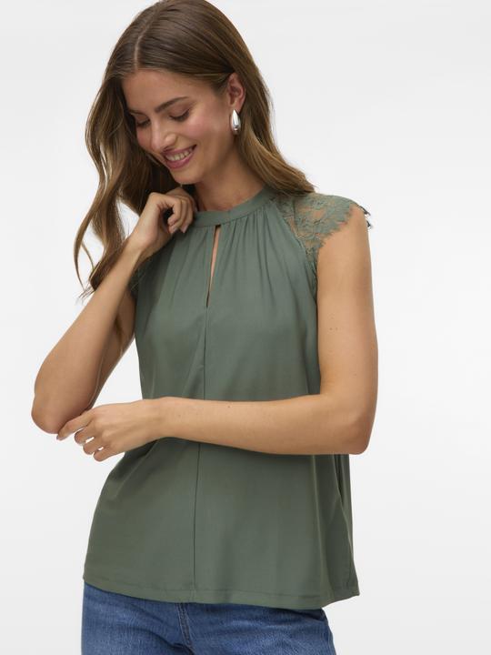 Actual product image Vero Moda Vmmilla Sl Lace Tee Ga (XS)