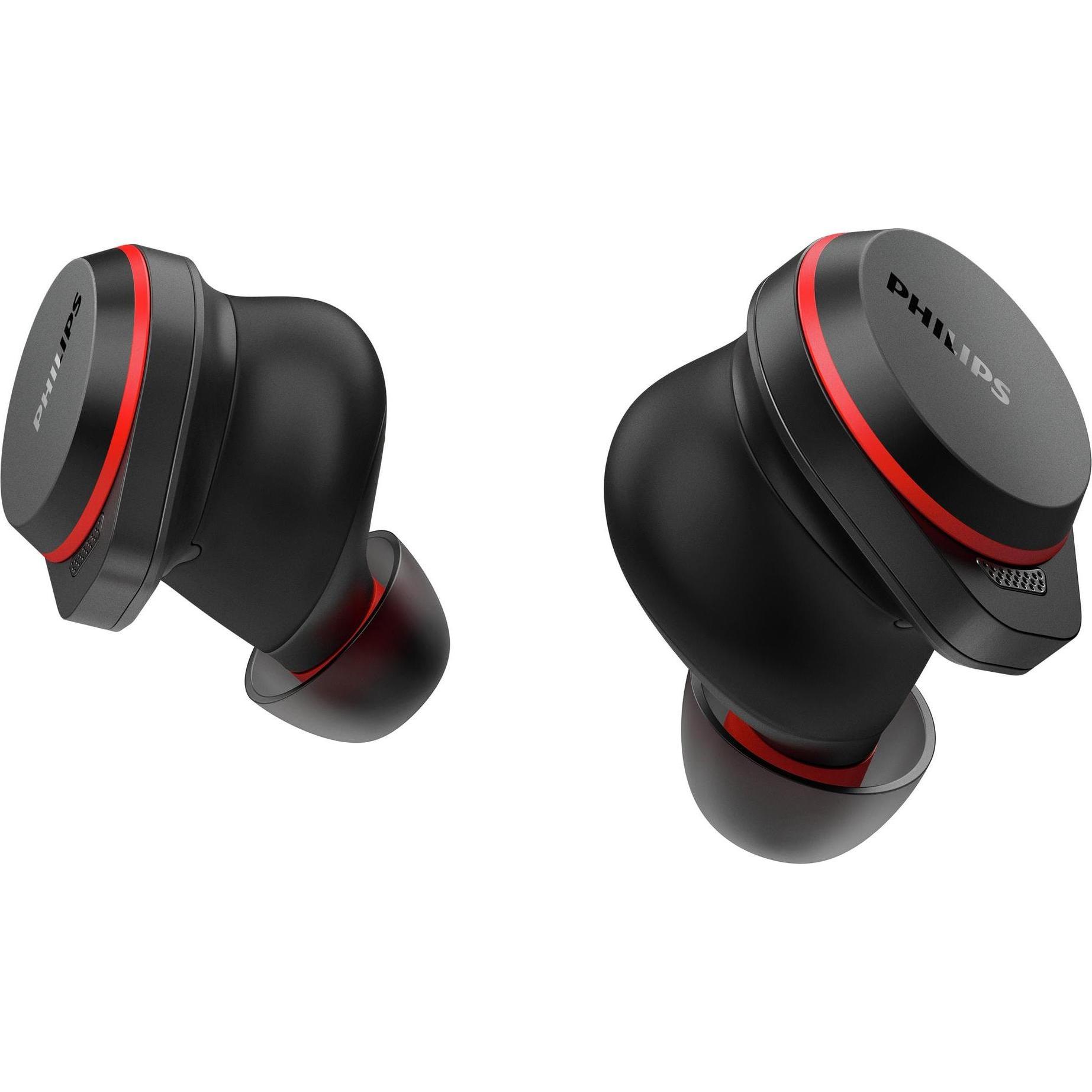 Philips TAA7507BK/00 (ANC, 7 h, Kabellos), Kopfhörer, Schwarz, Rot