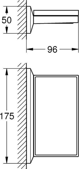 Actual product image Grohe Ablage ALLURE BRILLIANT mit Seifenschale chrom