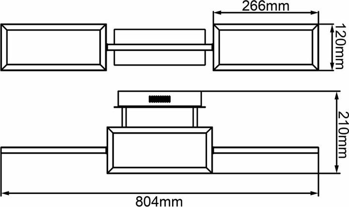 Produktbild Brilliant Ranut LED 34W / DE3 / 3200lm / 3000K / DIM Deckenleuchte, 3-flammig (3200 lm)